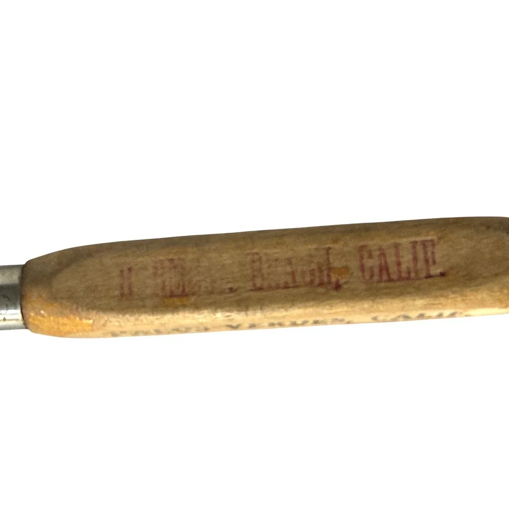 Vintage A&S 1/4‎ Cup Aluminum Scoop Wood Handle Advertising Palos Verdes CA